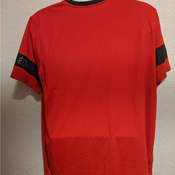 Marc Ecko Cut & Sew GUC sz XXL, Red and black tee with netting detail. Vintage. - Picture 5 of 6